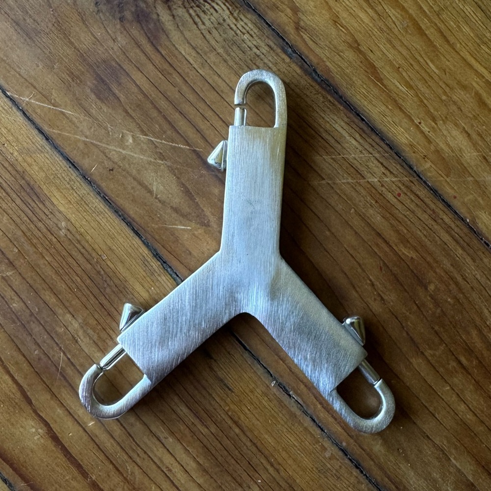 RICK OWENS 3 Prong clasp keychain